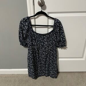 Francesca’s Navy Floral Mini Dress